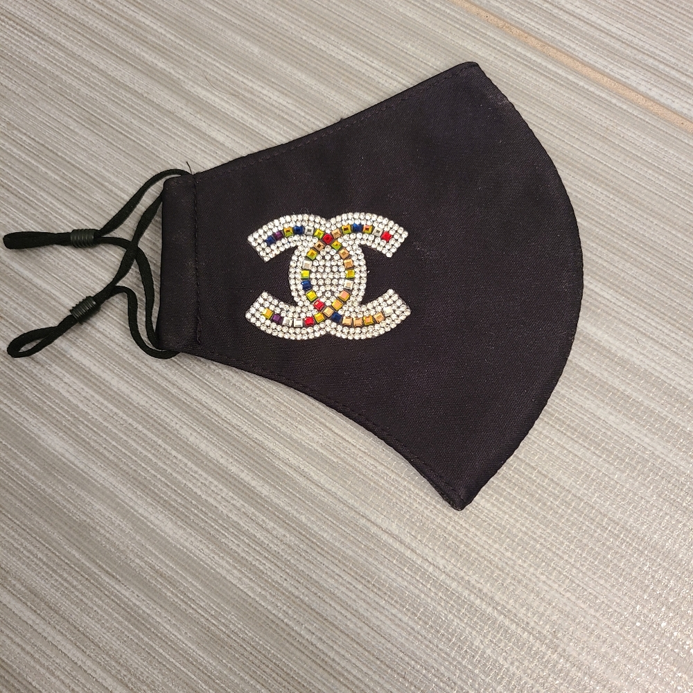 NEW Black BLING adjustable Mask
